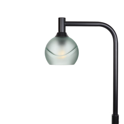 763 Glacial: Floor Lamp-Glass-Bicycle Glass Co - Hotshop-Eco Clear-Matte Black-Bicycle Glass Co