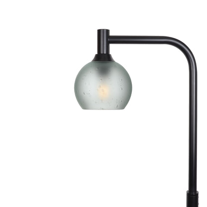 763 Glacial: Floor Lamp-Glass-Bicycle Glass Co - Hotshop-Eco Clear-Matte Black-Bicycle Glass Co