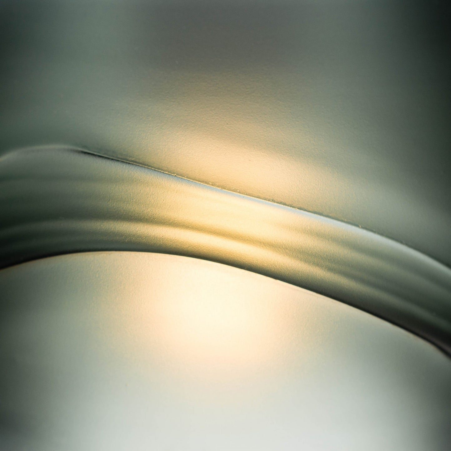 Bicycle Glass Co 763 Glacial: Single Pendant Light, Slate Gray Glass, Close Up Detail Shot