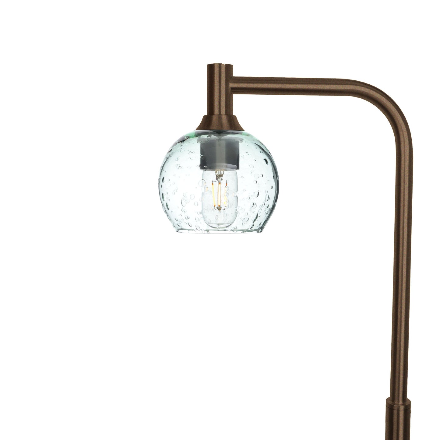 763 Lunar: Floor Lamp-Glass-Bicycle Glass Co - Hotshop-Eco Clear-Antique Bronze-Bicycle Glass Co