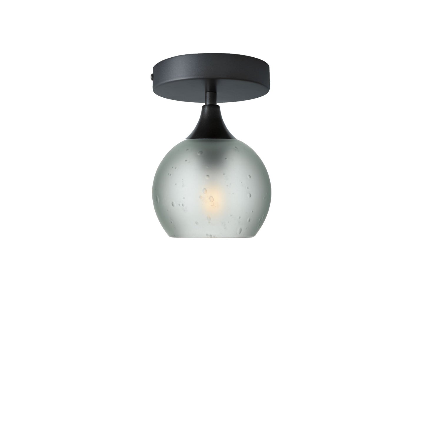 763 Semi-Flush-Bicycle Glass Co - Hotshop-Celestial-Eco Clear-Antique Bronze-Bicycle Glass Co