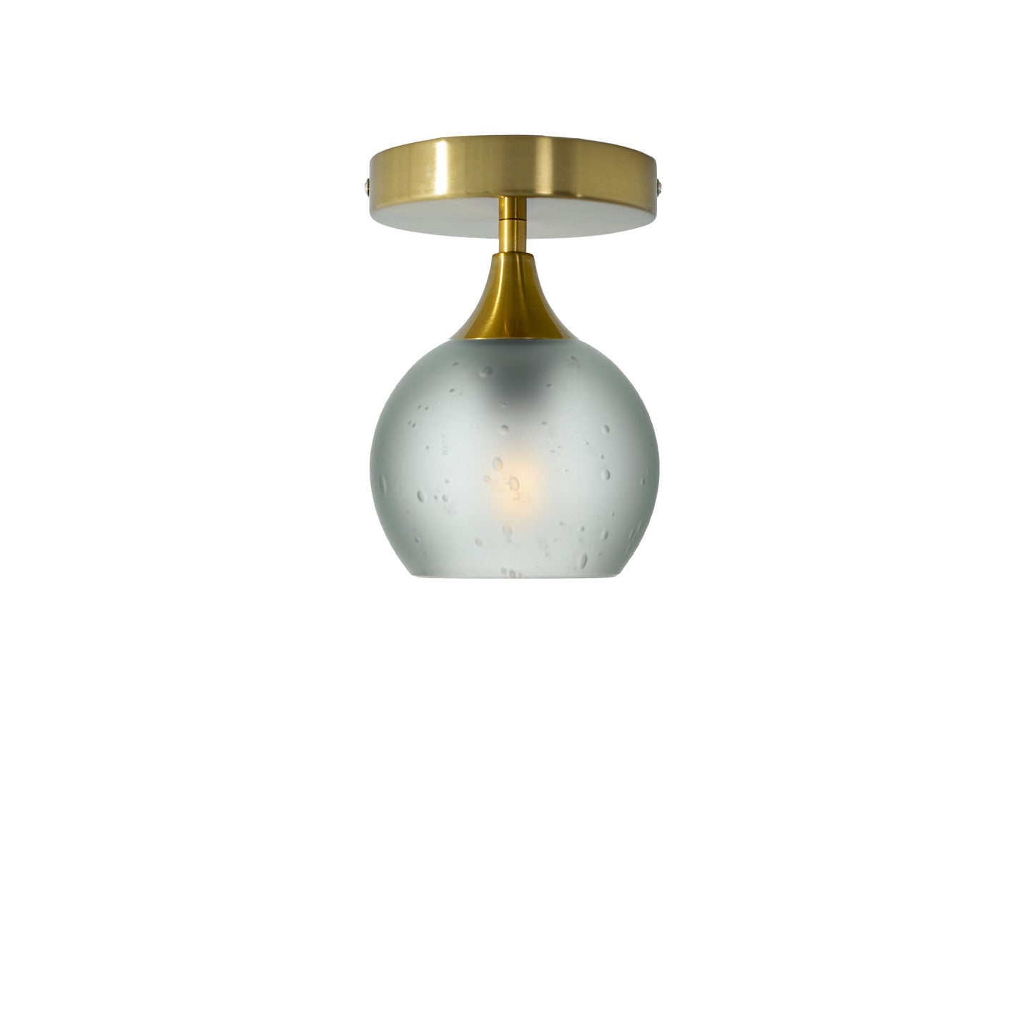 763 Semi-Flush-Bicycle Glass Co - Hotshop-Celestial-Eco Clear-Polished Brass-Bicycle Glass Co