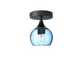 763 Semi-Flush-Bicycle Glass Co - Hotshop-Lunar-Steel Blue-Antique Bronze-Bicycle Glass Co