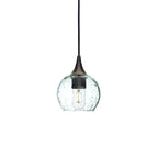 763 Single Pendant Light-Bicycle Glass Co-Antique Bronze 15ft Cord + Track Mount-Lunar-Eco Clear-Bicycle Glass Co