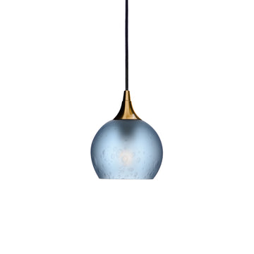 Polished Brass - 8ft Cord / Celestial / Steel Blue