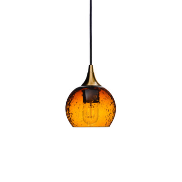 Polished Brass - 8ft Cord / Lunar / Golden Amber