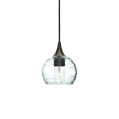 763 Spun: Single Pendant Light-Glass-Bicycle Glass Co - Hotshop-Eco Clear-Antique Bronze-Bicycle Glass Co