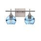 763 Swell: 3 Light Wall Vanity-Glass-Bicycle Glass Co.-Steel Blue-Bicycle Glass Co