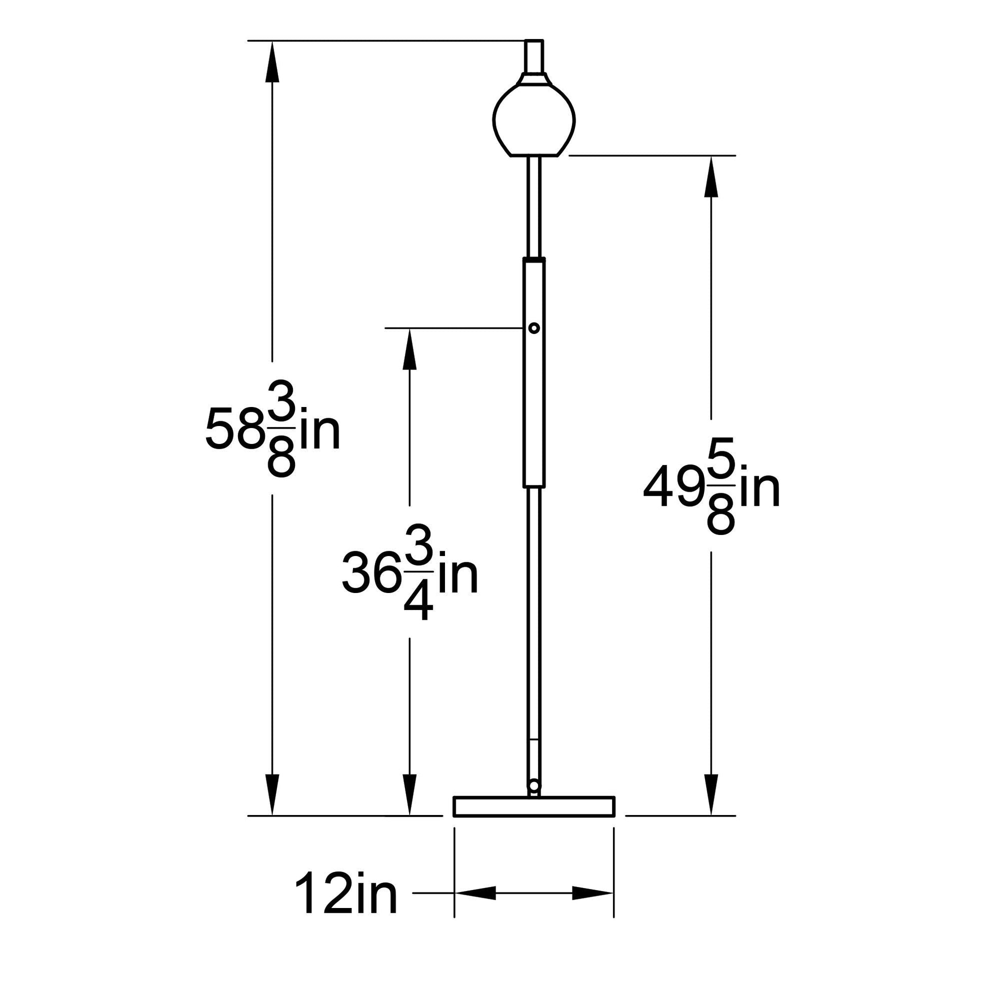 763 Swell: Floor Lamp-Glass-Bicycle Glass Co - Hotshop-Eco Clear-Brushed Nickel-Bicycle Glass Co