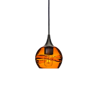 763 Swell: Single Pendant Light-Glass-Bicycle Glass Co - Hotshop-Harvest Gold-Antique Bronze-Bicycle Glass Co