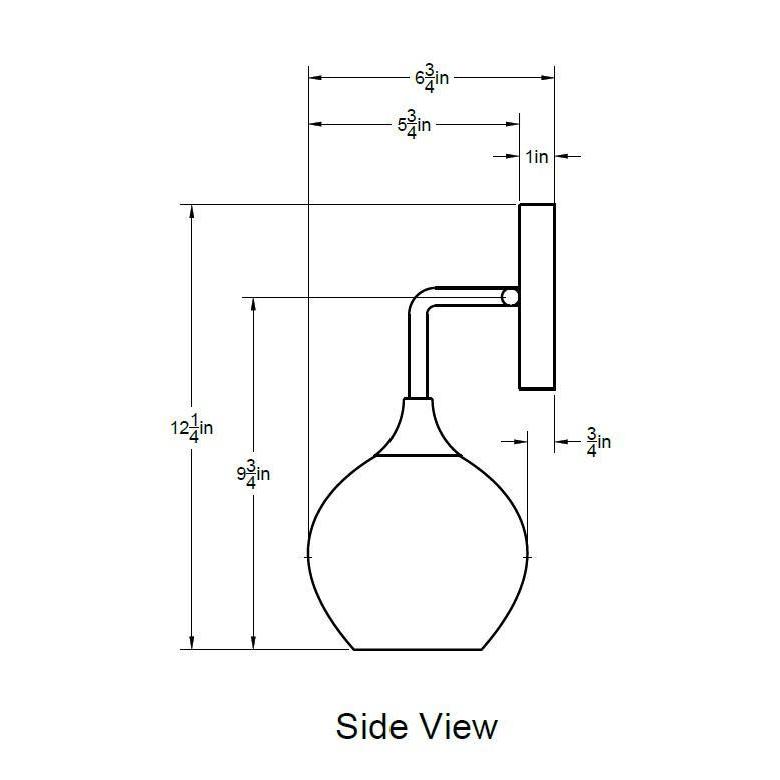 763 Swell: Wall Sconce-Glass-Bicycle Glass Co-Steel Blue-Bicycle Glass Co