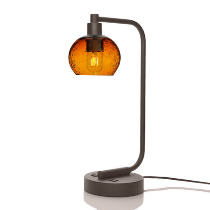 763 Table Lamp-Glass-Bicycle Glass Co - Hotshop-Lunar-Steel Blue-Brushed Nickel-Bicycle Glass Co