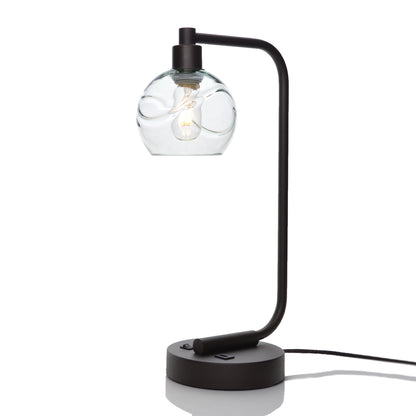 763 Table Lamp-Glass-Bicycle Glass Co - Hotshop-Swell-Eco Clear-Dark Bronze-Bicycle Glass Co