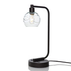 763 Table Lamp-Glass-Bicycle Glass Co - Hotshop-Swell-Eco Clear-Matte Black-Bicycle Glass Co