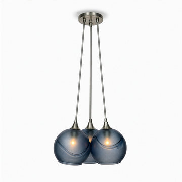 Brushed Nickel - 4ft Cord / Glacial / Steel Blue