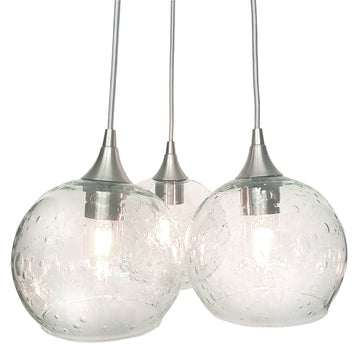 Brushed Nickel - 4ft Cord / Lunar / Eco Clear