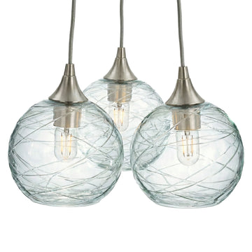 Brushed Nickel - 4ft Cord / Spun / Eco Clear