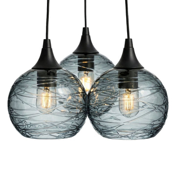 Matte Black - 4ft Cord / Spun / Slate Gray