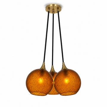 Polished Brass - 4ft Cord / Celestial / Golden Amber
