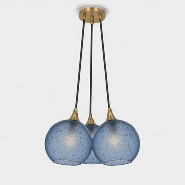 Polished Brass - 4ft Cord / Celestial / Steel Blue