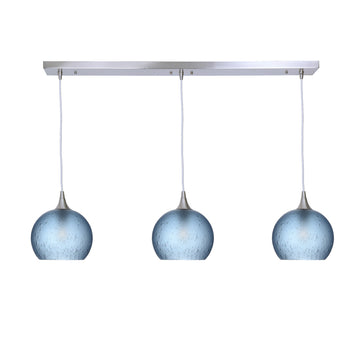 Brushed Nickel - 4ft Cord / Celestial / Steel Blue
