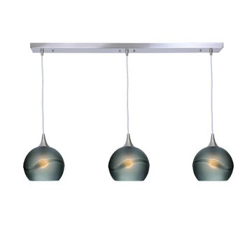 Brushed Nickel - 4ft Cord / Glacial / Slate Gray