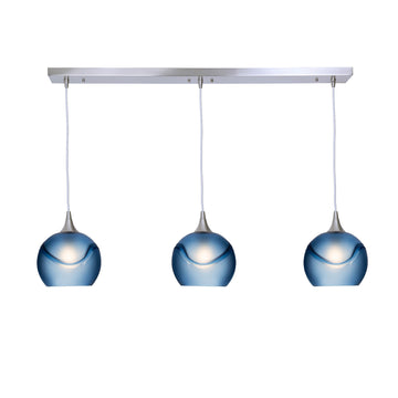 Brushed Nickel - 4ft Cord / Glacial / Steel Blue