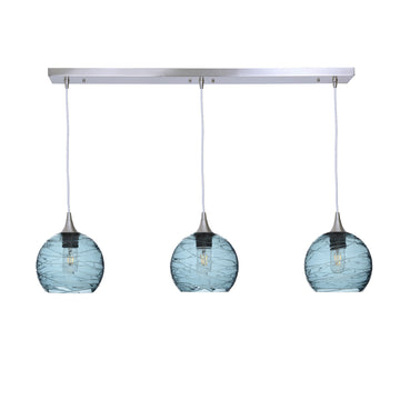 Brushed Nickel - 4ft Cord / Spun / Slate Gray