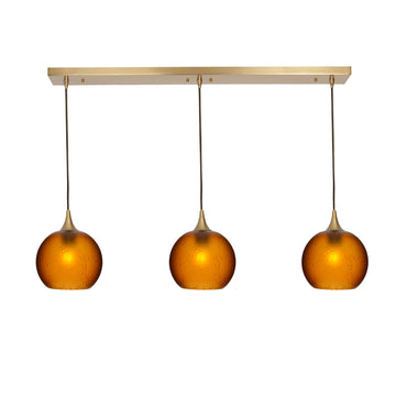 Polished Brass - 4ft Cord / Celestial / Golden Amber