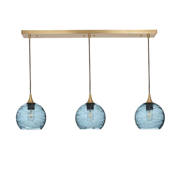 Polished Brass - 4ft Cord / Spun / Slate Gray