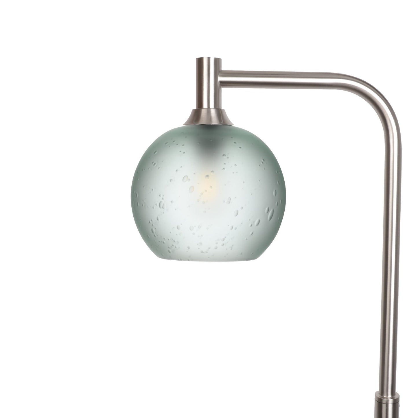 767 Celestial: Floor Lamp-Glass-Bicycle Glass Co - Hotshop-Eco Clear-Brushed Nickel-Bicycle Glass Co