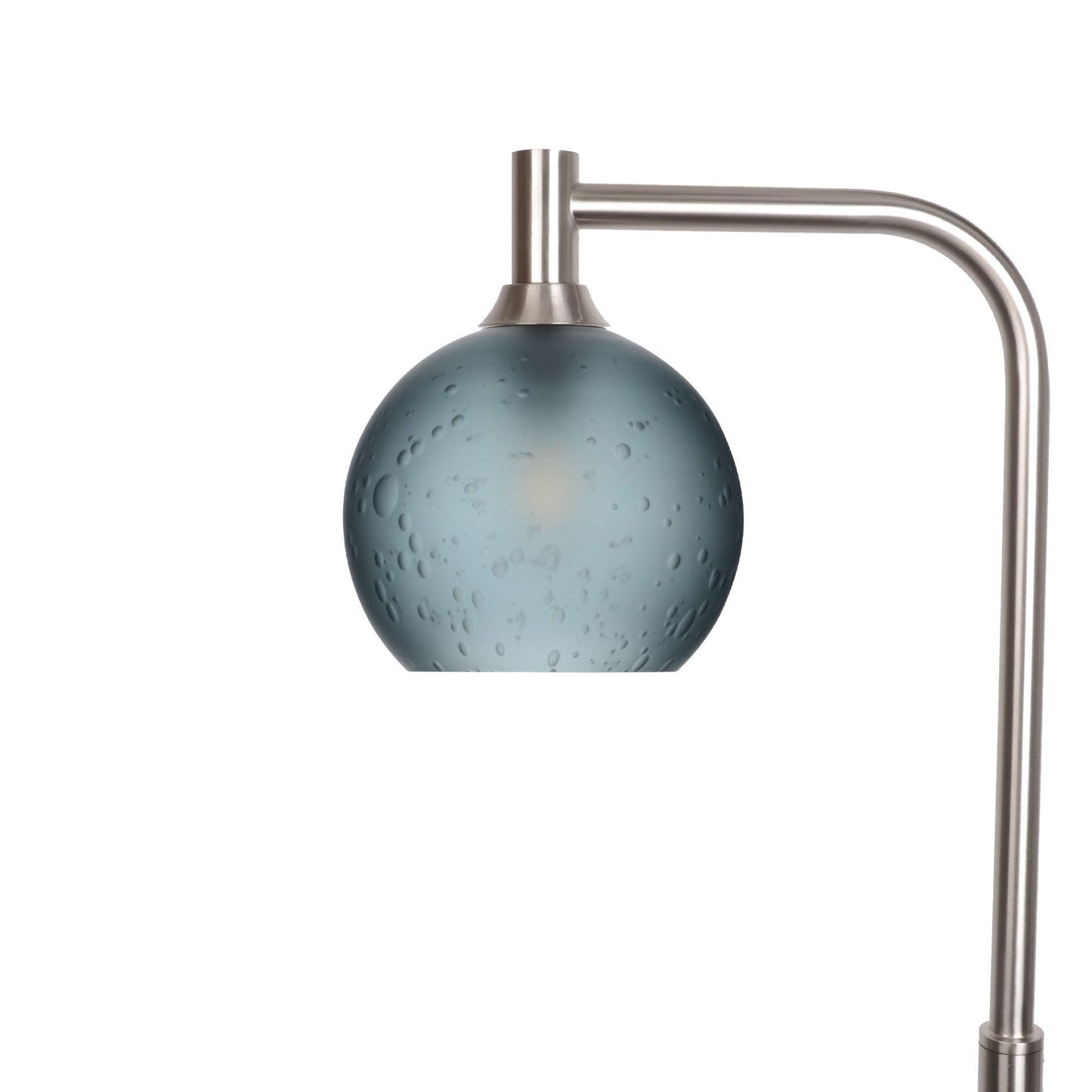 767 Celestial: Floor Lamp-Glass-Bicycle Glass Co - Hotshop-Slate Gray-Brushed Nickel-Bicycle Glass Co