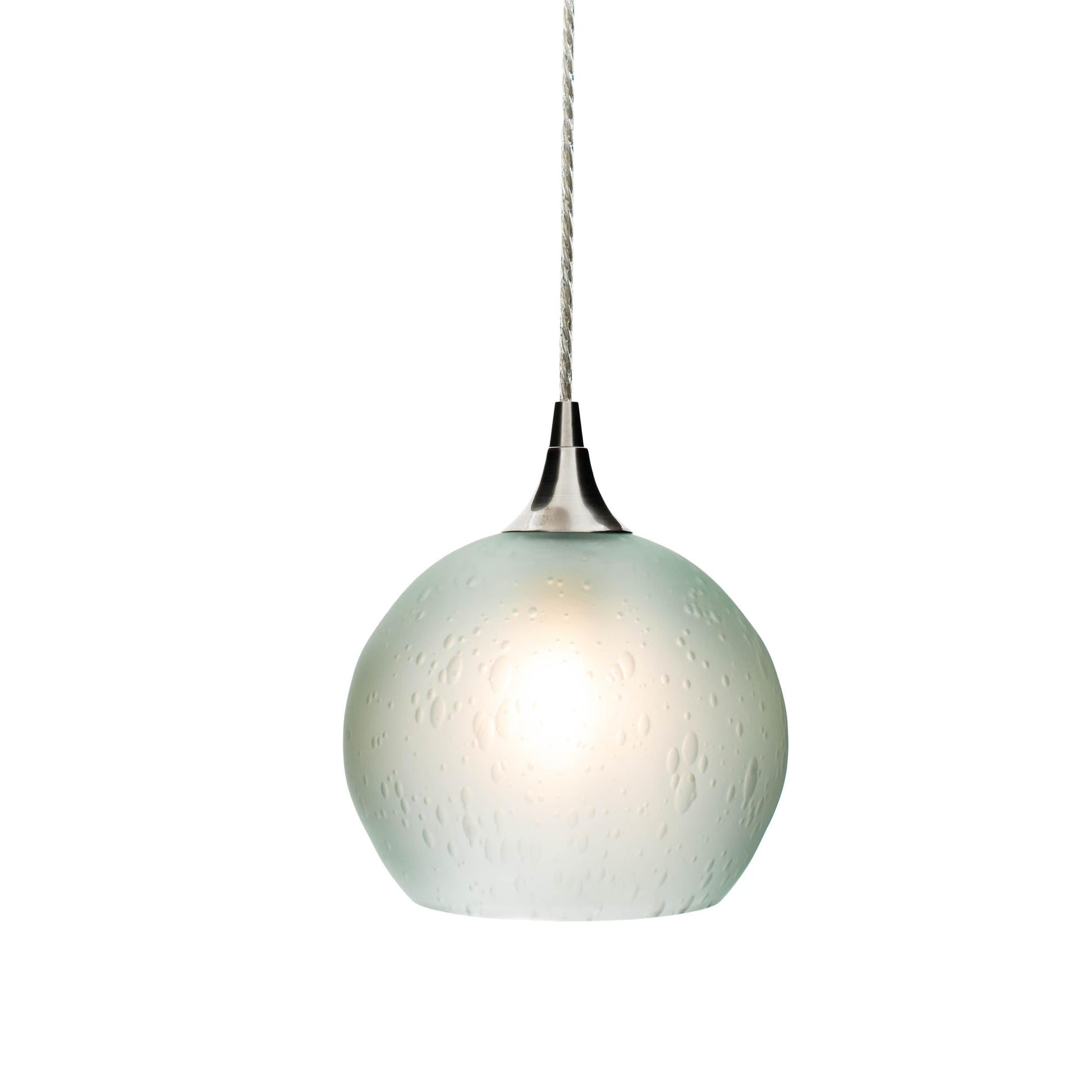Bicycle Glass Co. 767 Celestial Single Pendant Light in Eco Clear