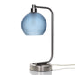 767 Celestial: Table Lamp-Glass-Bicycle Glass Co - Hotshop-Steel Blue-Brushed Nickel-4 Watt LED (+$0.00)-Bicycle Glass Co