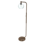 767 Floor Lamp-Glass-Bicycle Glass Co - Hotshop-Lunar-Steel Blue-Brushed Nickel-Bicycle Glass Co