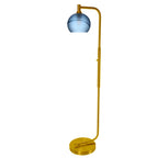 767 Floor Lamp-Glass-Bicycle Glass Co - Hotshop-Lunar-Steel Blue-Brushed Nickel-Bicycle Glass Co