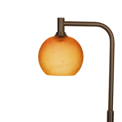 767 Floor Lamp-Glass-Bicycle Glass Co - Hotshop-Celestial-Golden Amber-Antique Bronze-Bicycle Glass Co