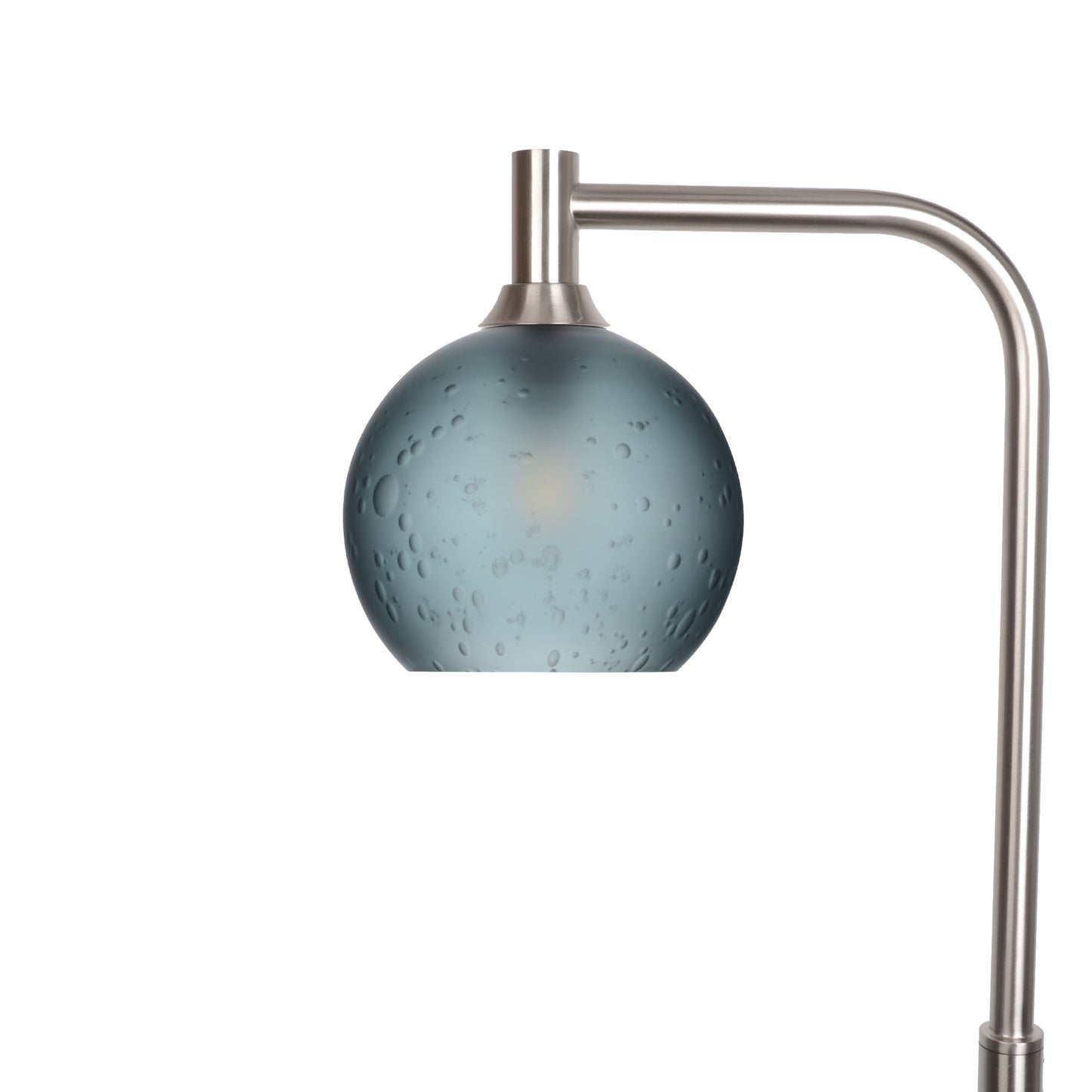 767 Floor Lamp-Glass-Bicycle Glass Co - Hotshop-Celestial-Slate Gray-Brushed Nickel-Bicycle Glass Co