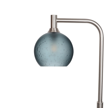 767 Floor Lamp-Glass-Bicycle Glass Co - Hotshop-Celestial-Slate Gray-Brushed Nickel-Bicycle Glass Co