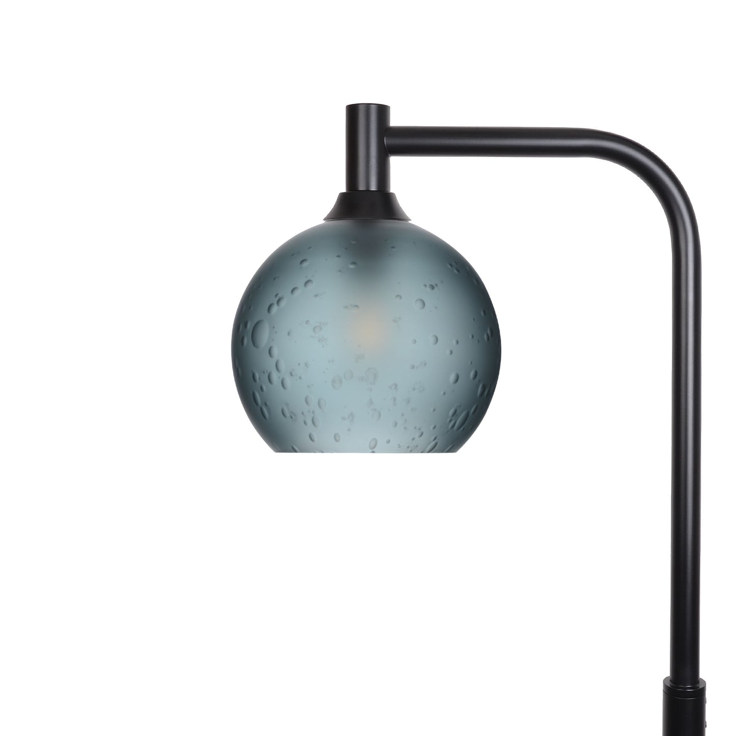 767 Floor Lamp-Glass-Bicycle Glass Co - Hotshop-Celestial-Slate Gray-Matte Black-Bicycle Glass Co