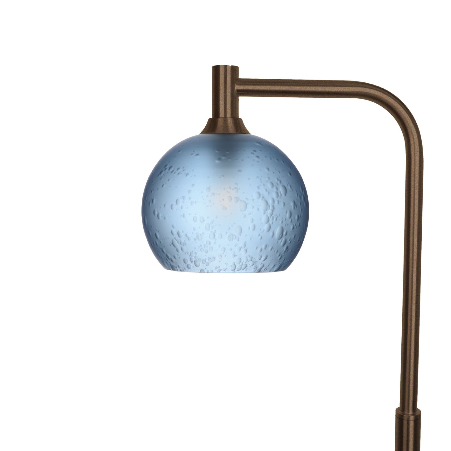 767 Floor Lamp-Glass-Bicycle Glass Co - Hotshop-Celestial-Steel Blue-Antique Bronze-Bicycle Glass Co