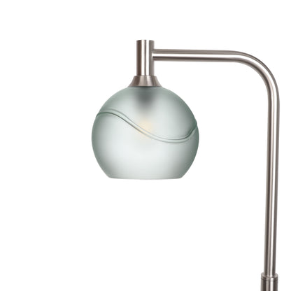 767 Floor Lamp-Glass-Bicycle Glass Co - Hotshop-Glacial-Eco Clear-Brushed Nickel-Bicycle Glass Co