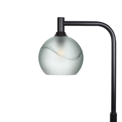 767 Floor Lamp-Glass-Bicycle Glass Co - Hotshop-Glacial-Eco Clear-Matte Black-Bicycle Glass Co