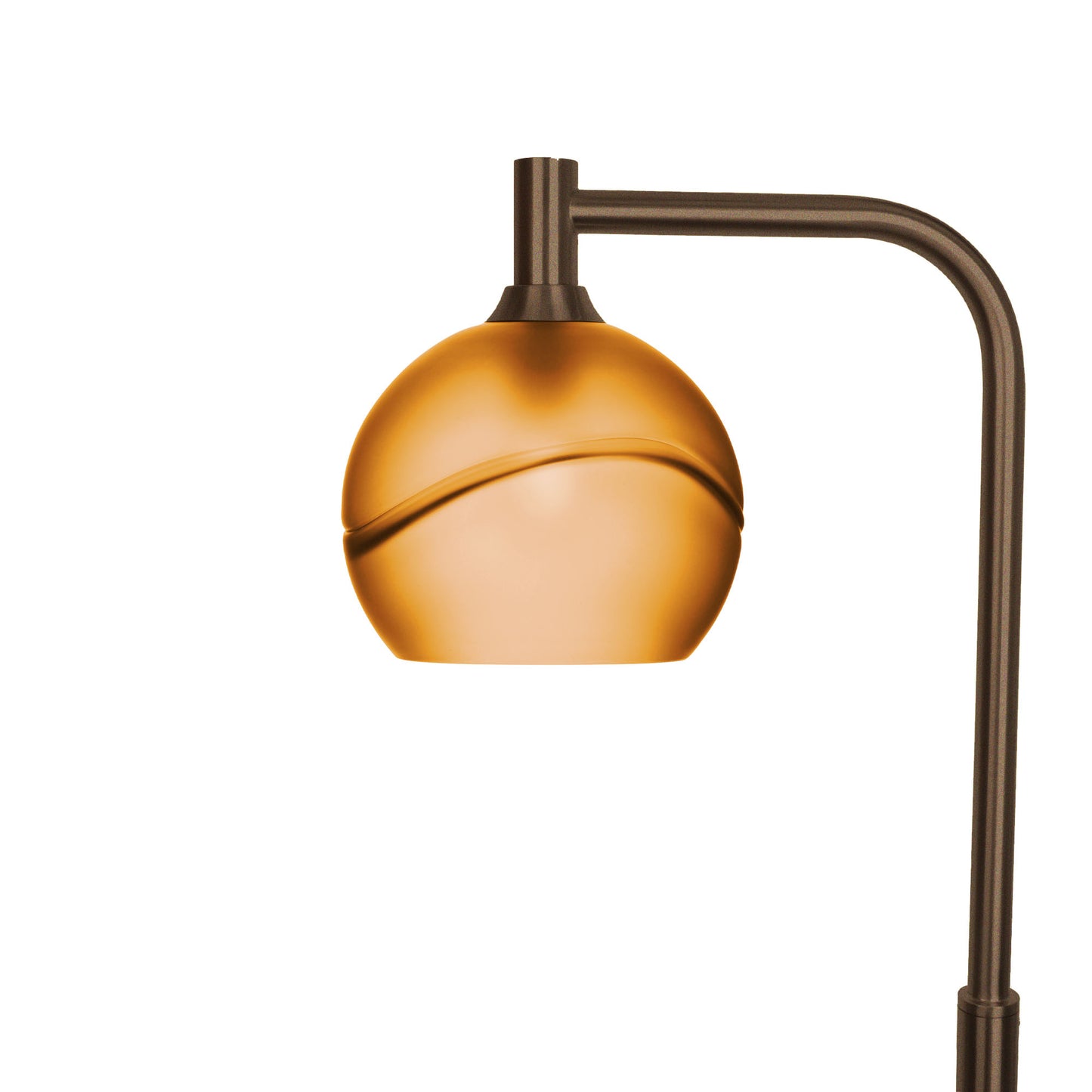 767 Floor Lamp-Glass-Bicycle Glass Co - Hotshop-Glacial-Golden Amber-Antique Bronze-Bicycle Glass Co