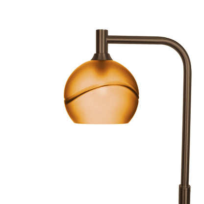767 Floor Lamp-Glass-Bicycle Glass Co - Hotshop-Glacial-Golden Amber-Antique Bronze-Bicycle Glass Co