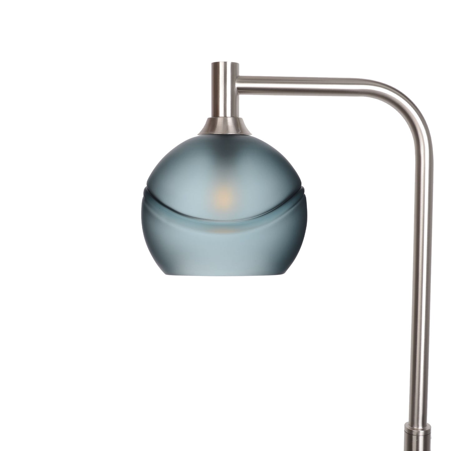 767 Floor Lamp-Glass-Bicycle Glass Co - Hotshop-Glacial-Slate Gray-Brushed Nickel-Bicycle Glass Co
