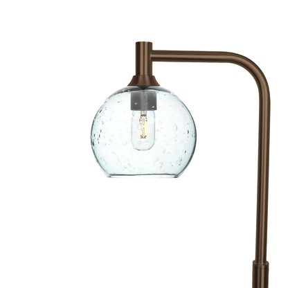 767 Floor Lamp-Glass-Bicycle Glass Co - Hotshop-Lunar-Eco Clear-Antique Bronze-Bicycle Glass Co