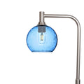 767 Floor Lamp-Glass-Bicycle Glass Co - Hotshop-Lunar-Steel Blue-Brushed Nickel-Bicycle Glass Co