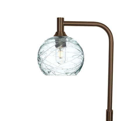 767 Floor Lamp-Glass-Bicycle Glass Co - Hotshop-Spun-Eco Clear-Antique Bronze-Bicycle Glass Co