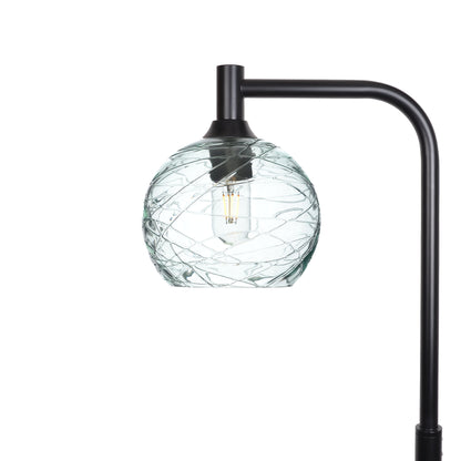 767 Floor Lamp-Glass-Bicycle Glass Co - Hotshop-Spun-Eco Clear-Matte Black-Bicycle Glass Co